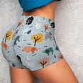 thumbnail image 4 of Xecao Elephant Tree Print Workout Shorts for Women Soft Smooth Gym Yoga Scrunch Active Tennis Workout Running Shorts, 4 of 9