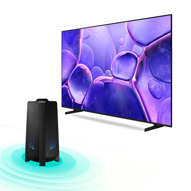 Combo TV 75'' Samsung Crystal U8000F 4K (2025) + Torre de Sonido T40 300W Bi-Direccional
