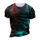 thumbnail image 4 of European And American Round Neck Casual Ethnic Style Retro Printed Short Sleeve T-shirt Top M, 4 of 5
