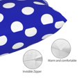 thumbnail image 3 of Kdxio Cotton Pillow Cases 14"x20" Pillowcases,Soft and Breathable Bedroom Pillow Cases-Blue And White Polka Dot-No Pillow Core, 3 of 5