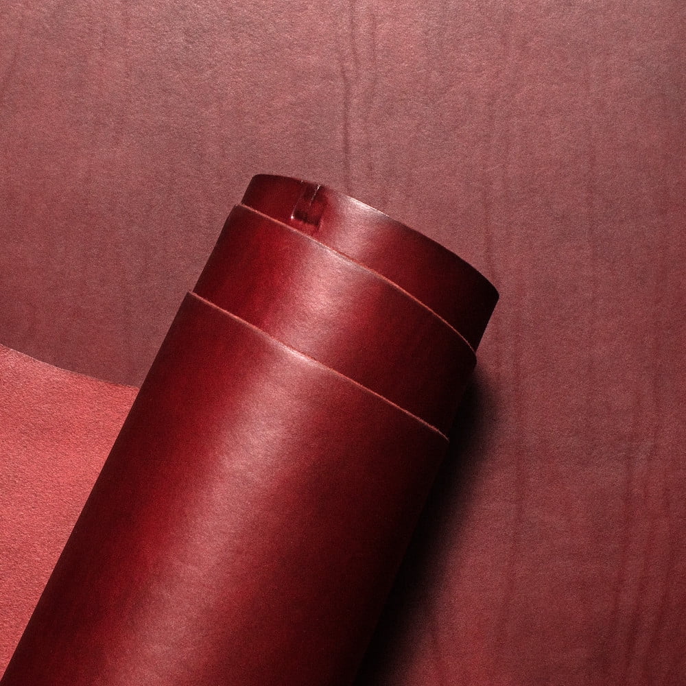Wickett & Craig English Bridle Leather Panels, Burgundy