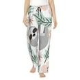 thumbnail image 1 of Fotbe Cute Cartoon Sloth Pantalones de Pijama para Mujer, Pantalones de Dormir, Pantalones Pj con Cordón y Bolsillos-Large, 1 of 6