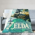 thumbnail image 3 of Cartoon Flannel Blanket Zelda Tears Of The Kingdom Funny Ultra-Soft Warm Throw Blanket For Living Room Couch Bed All Seasons, Soft Interesting Gift For Boys Girls Young Adults 50"X40", 3 of 8