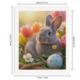 thumbnail image 2 of Paint by Numbers Kit for Adults, Rabbit Spring Tulips Easter Egg Paint by Numbers, Easy Paint by Numbers Kit for Adults Beginner, DIY Adult Paint by Number Kits on Canvas, 12x16in Home Decor, 2 of 7