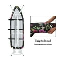 thumbnail image 4 of HELLHERO Floral and Hummingbird Ironing Board Cover Standard Size 15x54, Thick Padding Elastic Edge Resist Scorching and Staining Heavy Duty Padded Iron Board Covers, 4 of 5