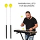 thumbnail image 5 of Mazos de marimba, 1 par de accesorios para instrumentos musicales con cabeza de lana, accesorio para marimba, diseño exquisito, 5 of 9