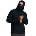 thumbnail image 2 of sususu Men's Sun Protection Shirts Hooded Uv Sun Protection T Shirts Long Sleeve Upf 50+ Black XXXL, 2 of 7