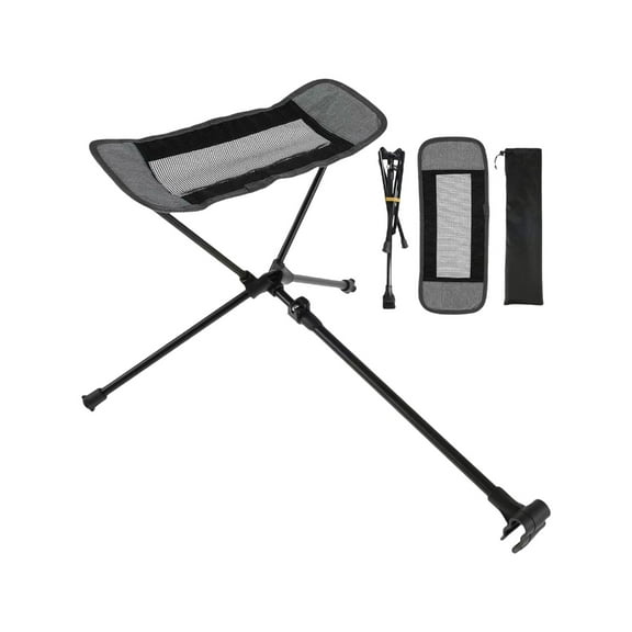 Foldable Attachable Aluminium Footrest Camping Chair Foot Rest for Outdoor Fishing Chair Leg Rest Portable Retractable