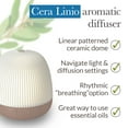 thumbnail image 2 of Pranarom - Cera Linio Diffuser - Enhance Ambiance - Sophisticated Design - Ultrasonic Technology for Relaxation - Multiple Light Settings - Hevea Wood Base, Ceramic Dome, 2 of 3