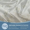 thumbnail image 6 of Qocolhg Summer Cooler Quilt Twin Size - Cooling Blankets for Hot Sleepers, Skin-friendly Plain Printed Washed Cotton Summer Quilt, Bedding Soft Coverlet Quilts for Kids, 55x77 inch, Green, 6 of 6