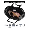 thumbnail image 5 of Deago Tote Bag for Women PU Leather Shoulder Handbags Fashion Hobo Crossbody Bags Bucket Purse with Adjustable Shoulder Strap (Black), 5 of 9