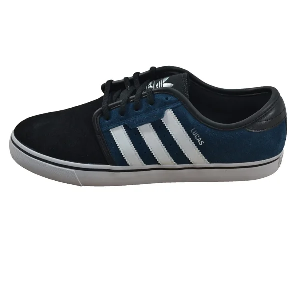Adi-das SEELEY Teal Black White Skate Sneaker Discounted (315) Men's Shoes