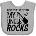 thumbnail image 3 of Inktastic For the Record, My Uncle Rocks Boys or Girls Baby Bib, 3 of 4
