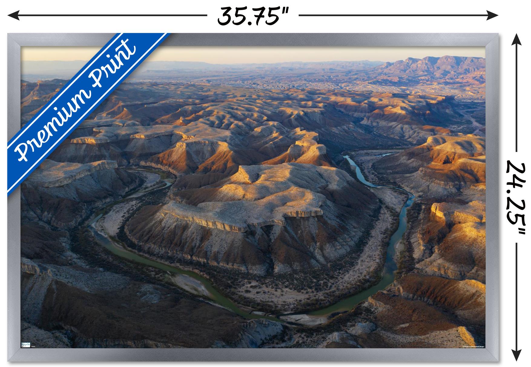 Texas - Mesa de Anguila Wall Poster, 22.375" x 34" Framed