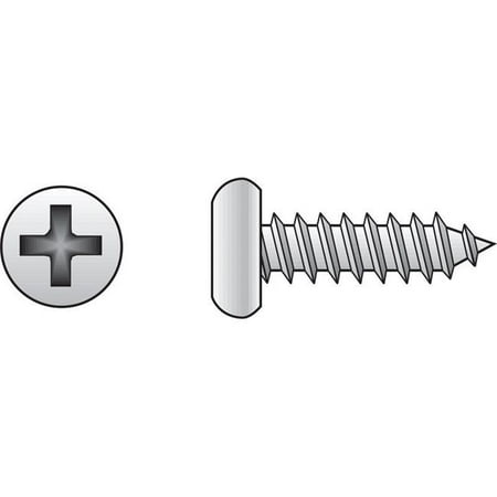 

8 x 0.38 in. Phillips Pan Head Steel Sheet Metal Screw Zinc