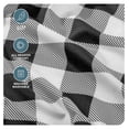thumbnail image 3 of Twin Sheet Set - 1800 Ultra-Soft Microfiber Twin Bed Sheets - Double Brushed - Deep Pockets - Easy Fit - 3 Piece Set - Bedding Sheets & Pillowcases (Twin, Buffalo Plaid - White/Black), 3 of 7