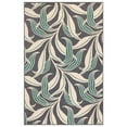 thumbnail image 1 of Trans-Ocean Importe RVI69764633 6 Pi 6 Po x 9 Pi 3 Po Liora Manne Riviera Feuille Tapis d'Intérieur et d'Extérieur Wilton Tissé Tapis Rectangulaire - Navy, 1 of 1