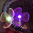 thumbnail image 3 of LINLIN Solar String Lights Garden, 21Ft 30 Waterproof Crystal Orchidee Flower LED Fairy Lights Outdoor Flower Lights, Decorative for Patio,Yard,Tree,Home,Lawn,Festival, 3 of 7