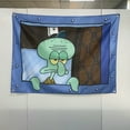 thumbnail image 7 of Large Funny Octopus Cartoon Tapestry Wall Hanging Window Design for Bedroom Home Decor Size 3x4 Feet College Dorm Room Man Cave Frat Wall Outdoor Flag Size 48x36 Inches, 7 of 7