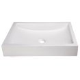 thumbnail image 1 of Eden Bath EB-N008WH 22 in. Shallow Wave Concrete Rectangular Vessel Sink, White, 1 of 1