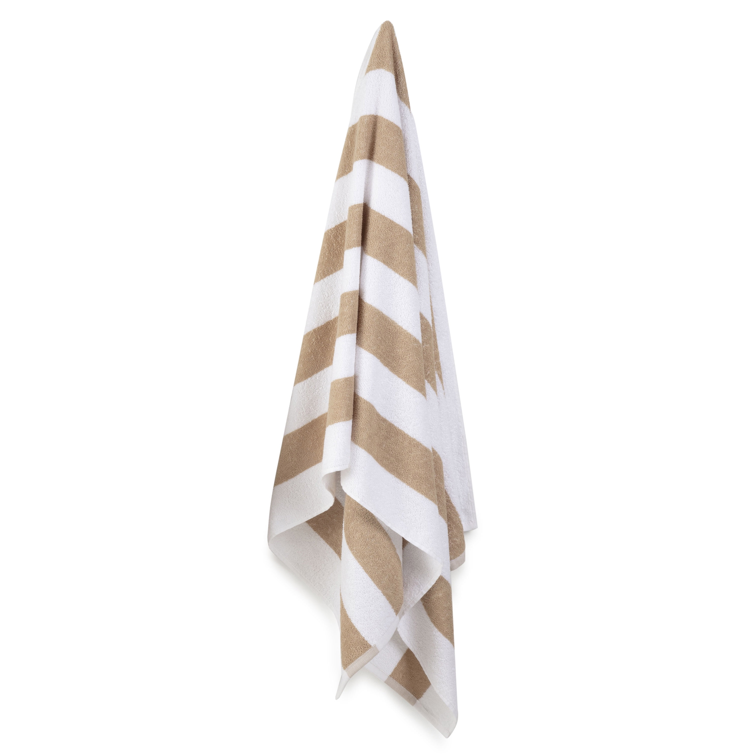 Martex Cabana Stripe Dark Linen/White Beach Towel