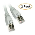 thumbnail image 1 of C&E Shielded Cat6a Gray Ethernet Patch Cable, Snagless/Molded Boot, 500 MHz, 1 Feet, 2 Pack, 1 of 2