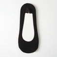 thumbnail image 2 of 5 Pairs No Show Socks Womens Non Slip Thin No Show Socks Womens for Flats Footies Invisible Silky Low Liner Socks for Loafers Flats Black, 2 of 4