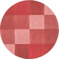 thumbnail image 1 of Ahgly Company Tapis Rond Lavable en Machine Intérieur Transitionnel Rouge, 3 Pieds Rond, 1 of 7