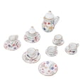 thumbnail image 3 of 15 Pcs Mini Ceramic Tea Cups Set for Dollhouse, Miniature Model Props with Exquisite Design, 3 of 7