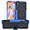 Samsung A11 Phone Case Blue, variant on for Samsung A11 Phone Case, Galaxy A11 Phone Case with Screen Protector, Shockproof Silicone Protective with Kickstand Hard Phone Cover for Samsung Galaxy A11 (Black)