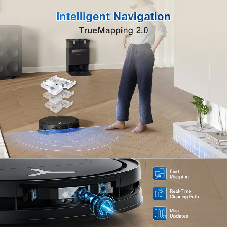 ECOVACS DEEBOT T50 PRO Omni Robot Vacuum and Mop, 3.19” Ultra-Slim