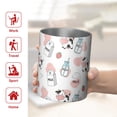 thumbnail image 5 of 12oz Coffee Tumblers Pink Cow Milk Pattern Stainless Steel Vacuum Insulated Travel Tumbler Coffee Cups Mug with Lid and Straw with Cleaning Brush for Cold & Hot Drinks, 5 of 5