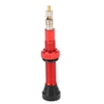 thumbnail image 2 of Tubeless Valve Stems, 40mm Length Bike Tubeless Valve Soft Rubber Base  For Road Bikes Red, 2 of 8