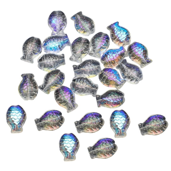 WINDLAND 30 Pieces Glass Beads Unique Crafting Beads Jewelry Making Bead Fashion Bead Assortment Crystal Loose Beads for Jewelry