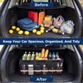 thumbnail image 4 of MORSUMA Car Trunk Organizer Foldable Large Capacity SUV Accessories Organizer with Multiple Compartments, Black, 4 of 6