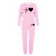 thumbnail image 4 of Puntoco Ropa de dormir para mujer, conjunto de pijama de invierno con estampado de letras, cuello redondo, manga larga, pantalones, ropa informal para el hogar, 4 of 4