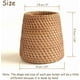 thumbnail image 3 of Portalápices de mimbre para escritorio, portalápices de maquillaje hecho a mano, organizador de escritorio para oficina y hogar, vaso para bolígrafo de ratán (cono), 3 of 5