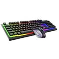 thumbnail image 3 of axGear Gaming Keyboard USB Wired Floating Keyboard Quiet Ergonomic with RGB Light, 3 of 5