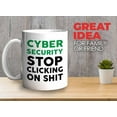 thumbnail image 2 of Programmer Mug White 11oz - Cyber Security Stop Clicking - Tech Progammer Computer Engineer Coding Mechanical Electrical, 2 of 7