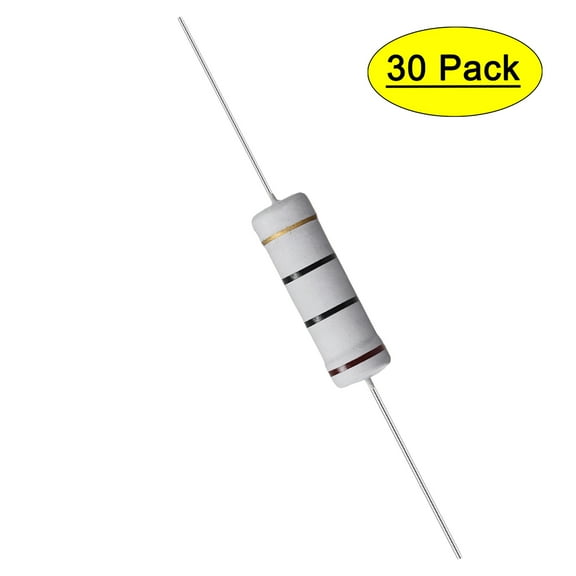 Uxcell 30Pcs 5W 5Watt Metal Oxide Film Resistor 10Ohm ±5% Tolerance