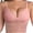Pink, variant on Wirefree Lace Longline Bralette for Women V Neck Adjustable Thin Spaghetti Strap Crop Top Pullover Leisure Lace Back Bra with Elastic Band Comfort Fit Daily Wear