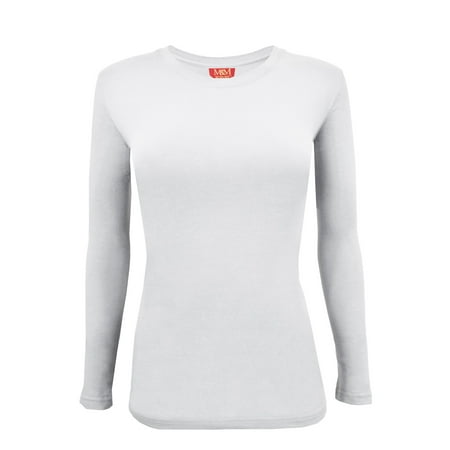 

M&M SCRUBS Women s Under Scrub Tee Crew Neck Long Sleeve T-Shirt