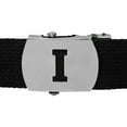thumbnail image 2 of Initial I Buckle Black Adjustable Canvas Web Belt With Metal Buckle 32 to 72, 2 of 2
