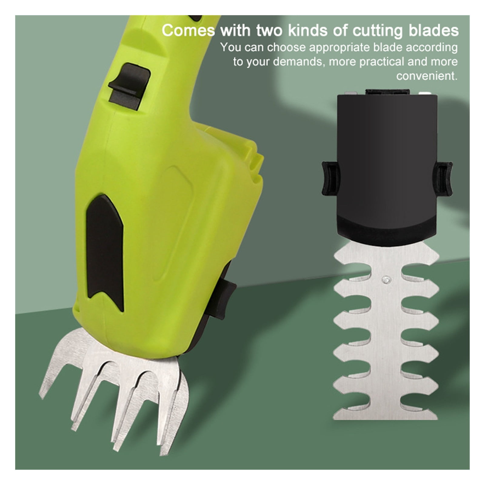 Electric Branch Trimmer Pruning Shears Garden Lawn Hedge Cordless Fence Weeder Mower Garden Tool ,2 IN 1 Trimmer & Edger