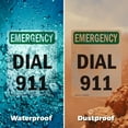 thumbnail image 6 of (2 Pack) Dial 911 OSHA Emergency Sign 12 Inch X 18 Inch Indoor / Outdoor Rust-Free Aluminum Metal Signs for Workplace, Workshop, and Construction Site, Made in the USA, 6 of 8