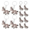 thumbnail image 1 of 12 llaveros con colgantes de animales de la selva, llaveros decorativos con forma de burro., 1 of 8