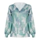 thumbnail image 5 of Moda mujer casual suelto impreso cremallera con capucha pulóver manga larga camisetas tops Fridja FKASFK5910, 5 of 9