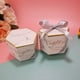 thumbnail image 1 of 100 Uds Cajas de dulces hexagonales con cinta Cajas de Regalo para Baby Shower caja de embalaje de Chocolate para fiesta de boda bolsas de papel para recuerdos brillar Electrónica, 1 of 3