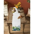 thumbnail image 5 of Succulent Botanical Table Runner 70 Inches, Summer Tropical Flowers Bed Runner Dresser Scarves Tabletop for Indoor Outdoor Parties/Ceremony/Banquet, 13" x 70", 5 of 8