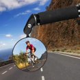 thumbnail image 2 of Espejo retrovisor para bicicleta, convexo HD, giratorio 360°, ajustable, gran angular, para manillar, color negro, par, 2 of 5